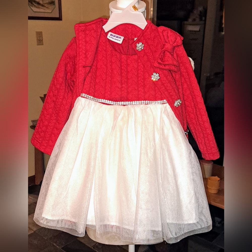 ❤️ LIKE NEW*BLUEBERI BOULEVARD TODDLER 2PIECE JACKET/ SLEEVELESS DRESS❤️ SIZE 3T
